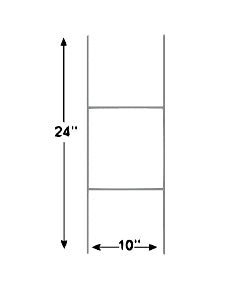 24"Hx10"W Steel Step Stake