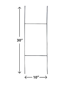 30"Hx10"W Steel Step Stake