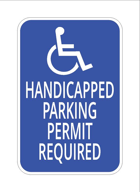 G-53Handicap Parking State Permit Required