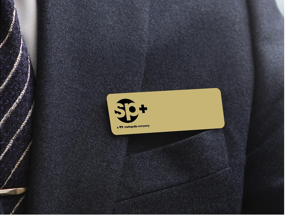 Name Tag Gold 1"x3"