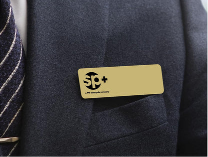 Name Tag Gold 1"x3"