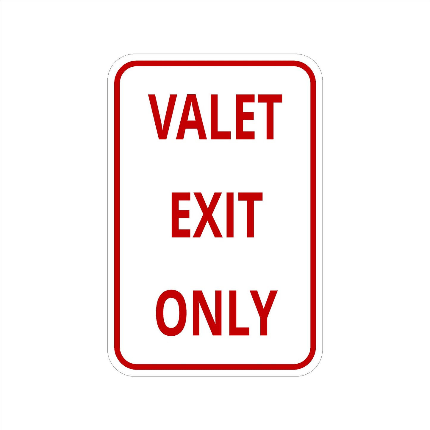 Valet Exit Only