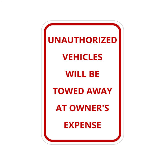 Unauthorized Vehicles Will Be Towed