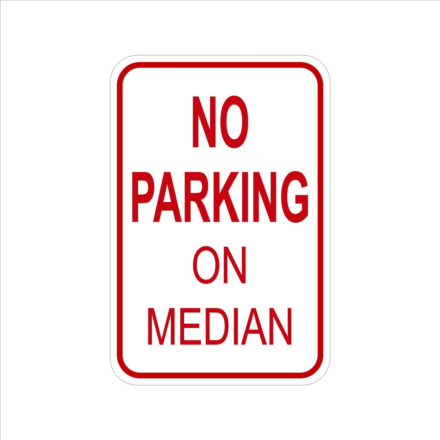 No Parking On Median