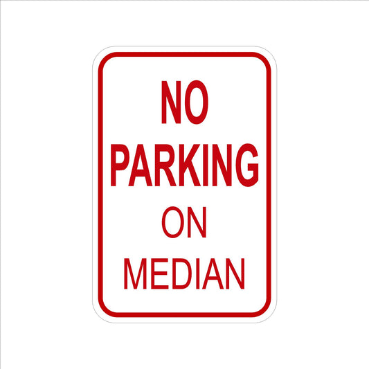 No Parking On Median